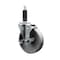 Service Caster 4'' Semi Steel Swivel 1'' Expanding Stem Caster with Brake SCC-EX20S415-SSR-TLB-1 - alternate 1